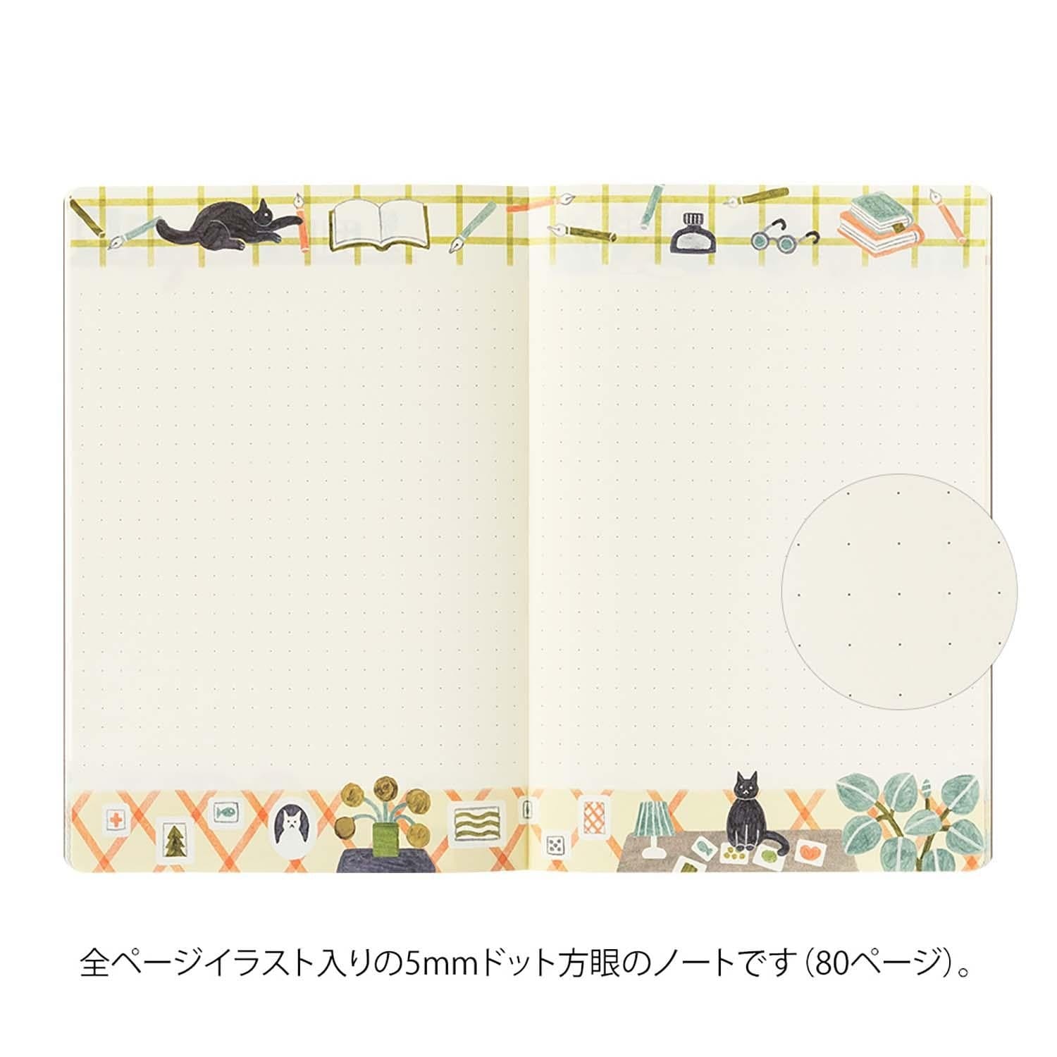 Midori Quaderni Notebook Yuru Log Cats