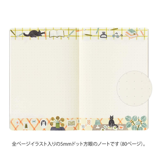 Midori Quaderni Notebook Yuru Log Cats