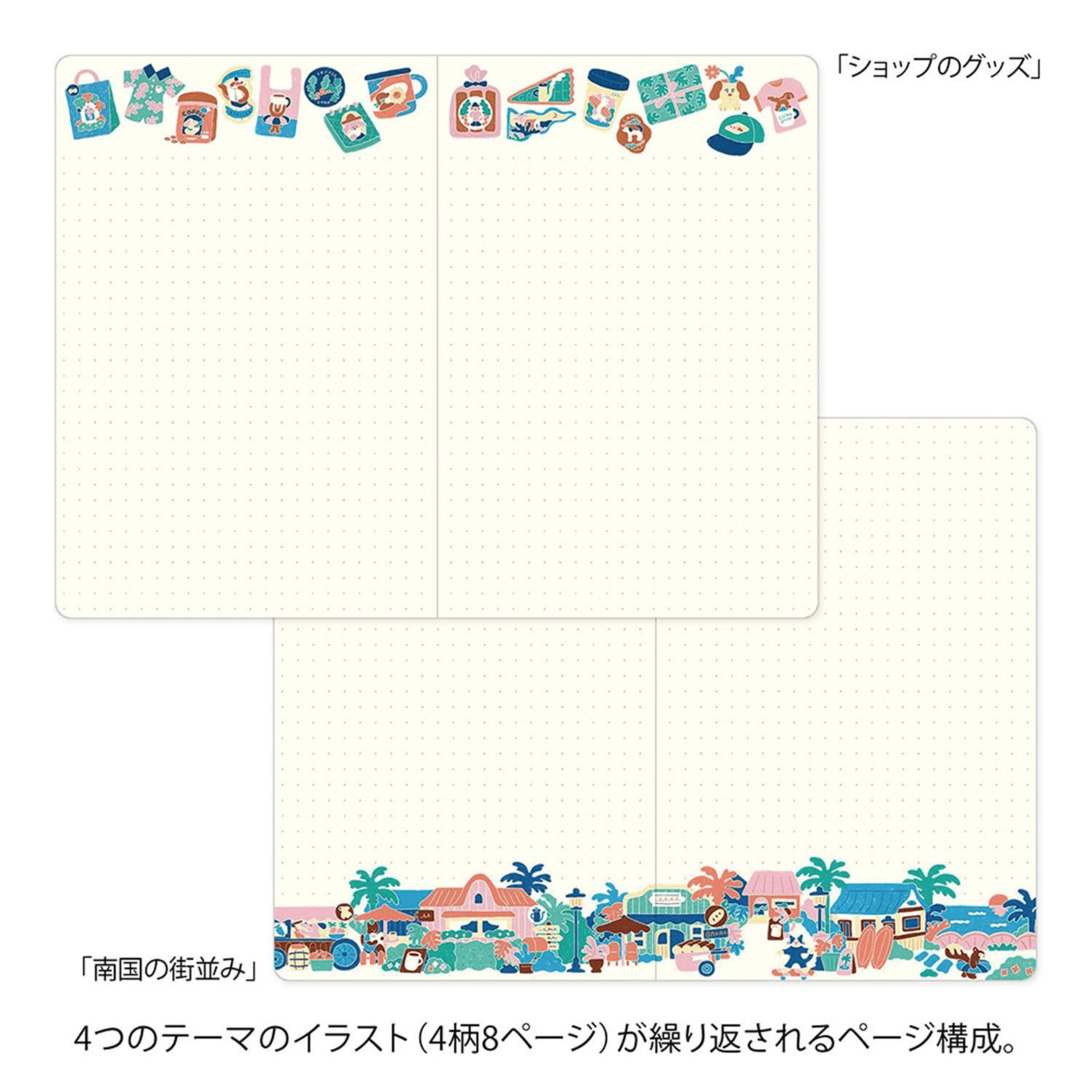 Midori Quaderni Notebook Yuru Log - Coffee Shop