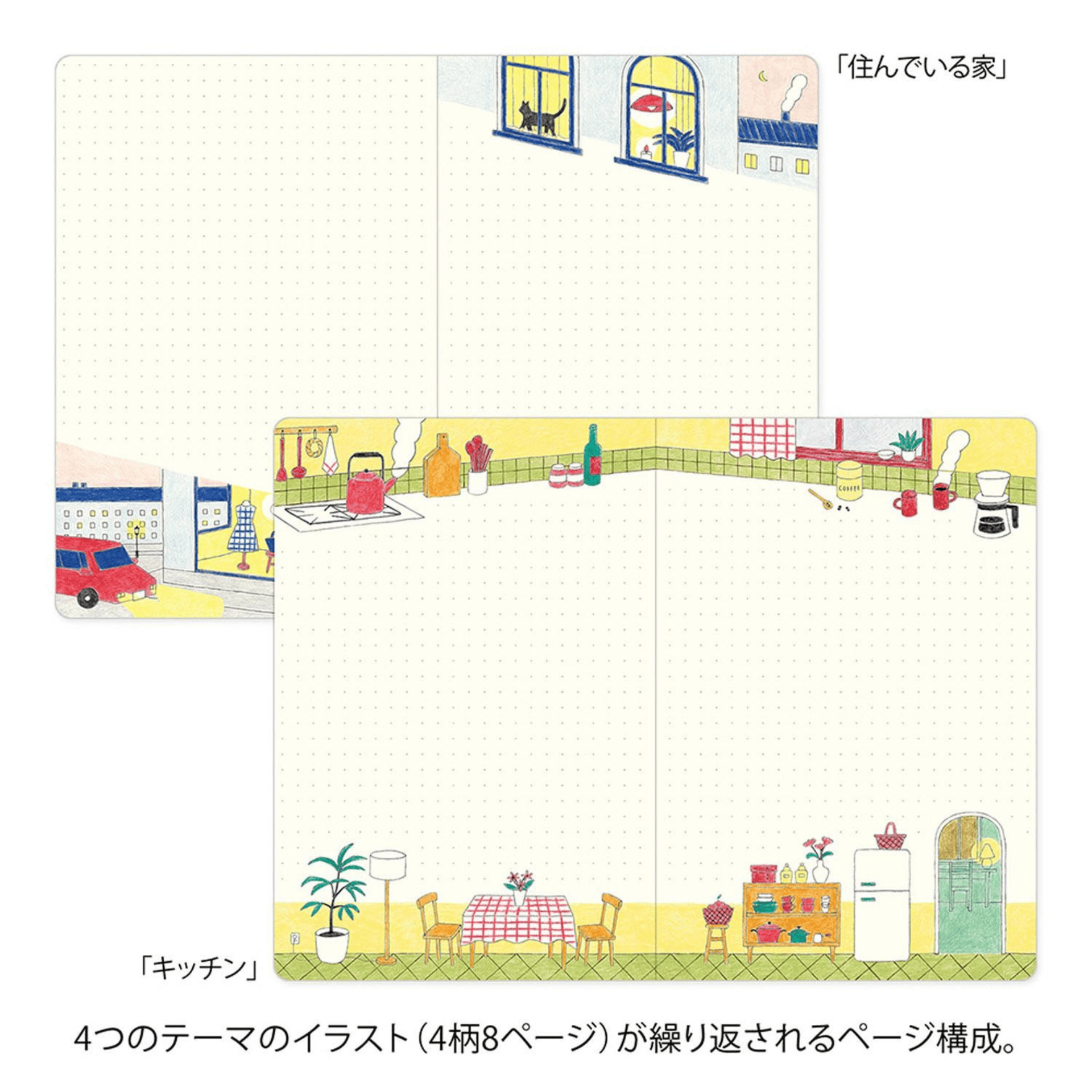 Midori Quaderni Notebook Yuru Log - Daily Life