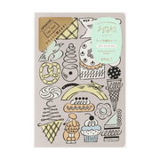 Midori Quaderni Notebook Yuru Log - Sweets & Animals