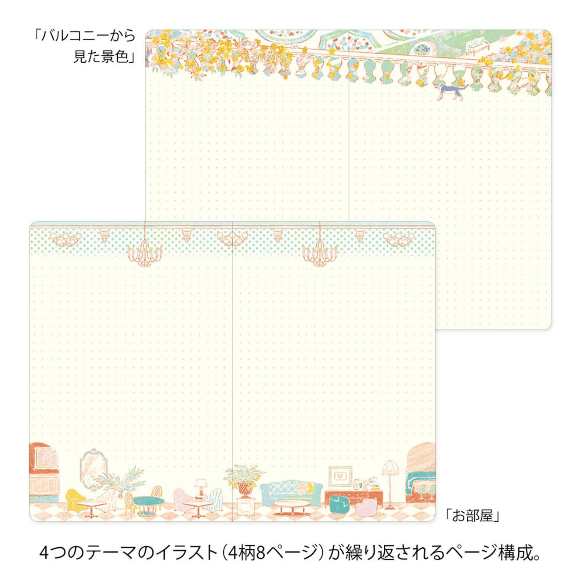 Midori Quaderni Notebook Yuru Log Travel & Hotel