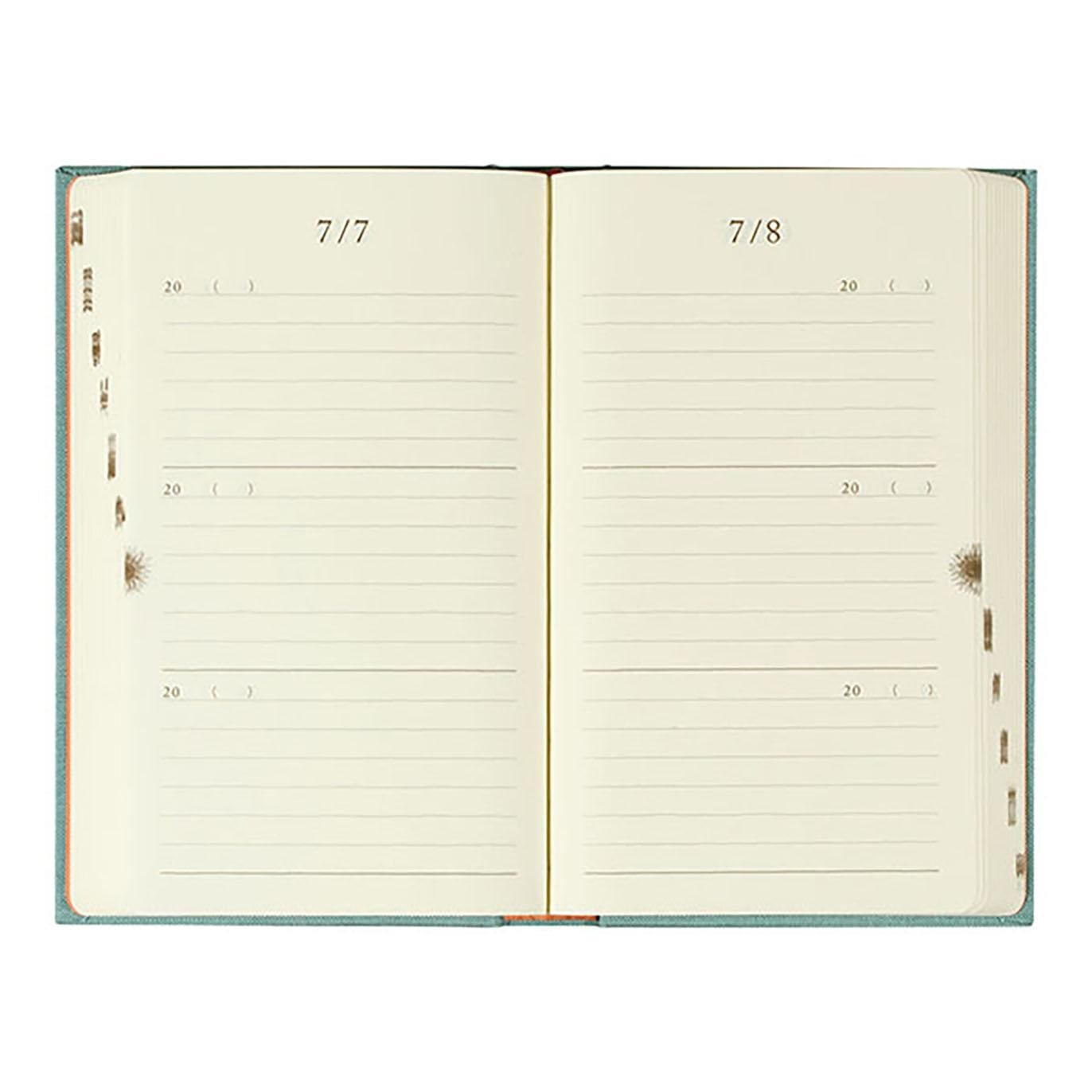 Midori Quaderni One line a day  - 3 Year Diary Midori Blue