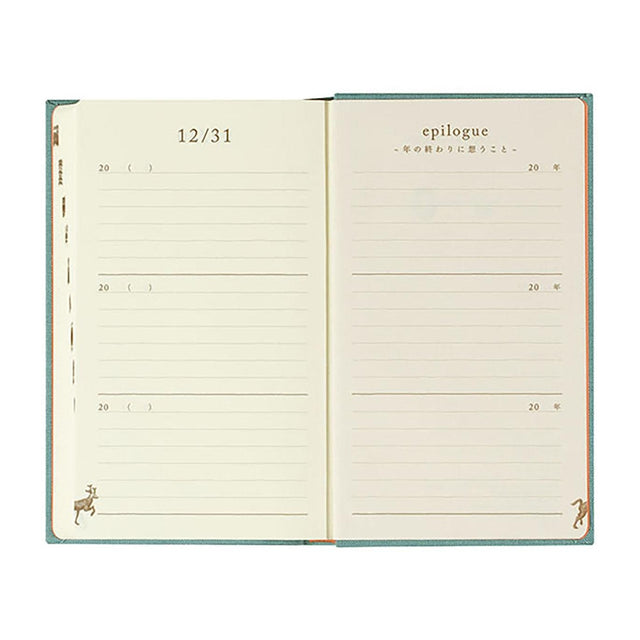 Midori Quaderni One line a day  - 3 Year Diary Midori Blue