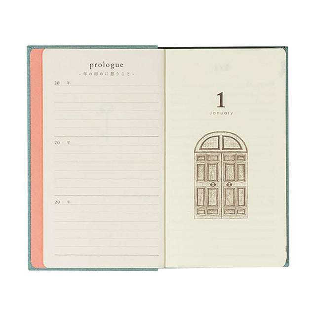 Midori Quaderni One line a day  - 3 Year Diary Midori Blue