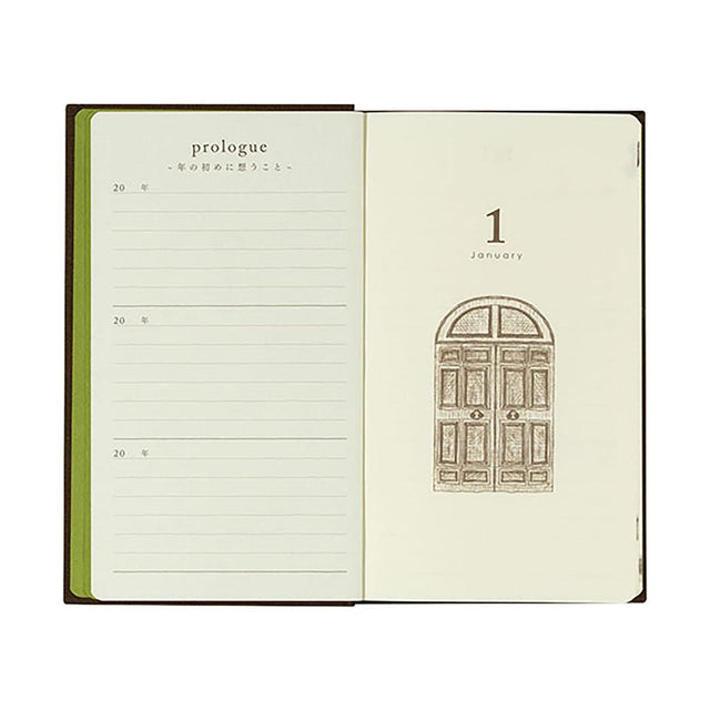 Midori Quaderni One line a day  - 3 Year Diary Midori Brown