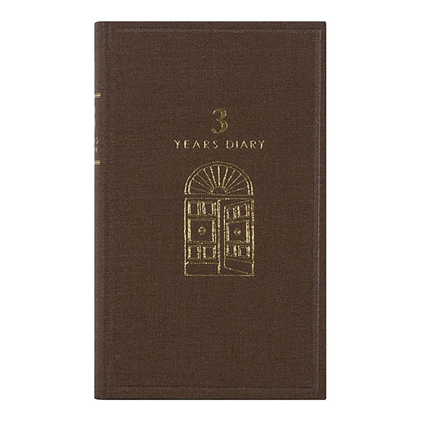 Midori Quaderni One line a day  - 3 Year Diary Midori Brown