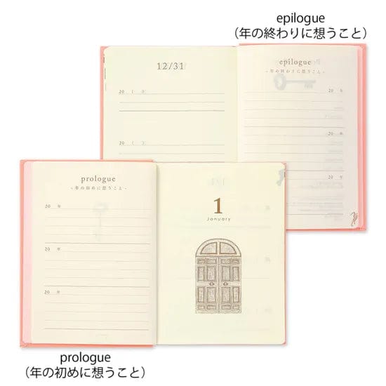 Midori Quaderni One line a day - 3 Year Diary Midori Mini Pink