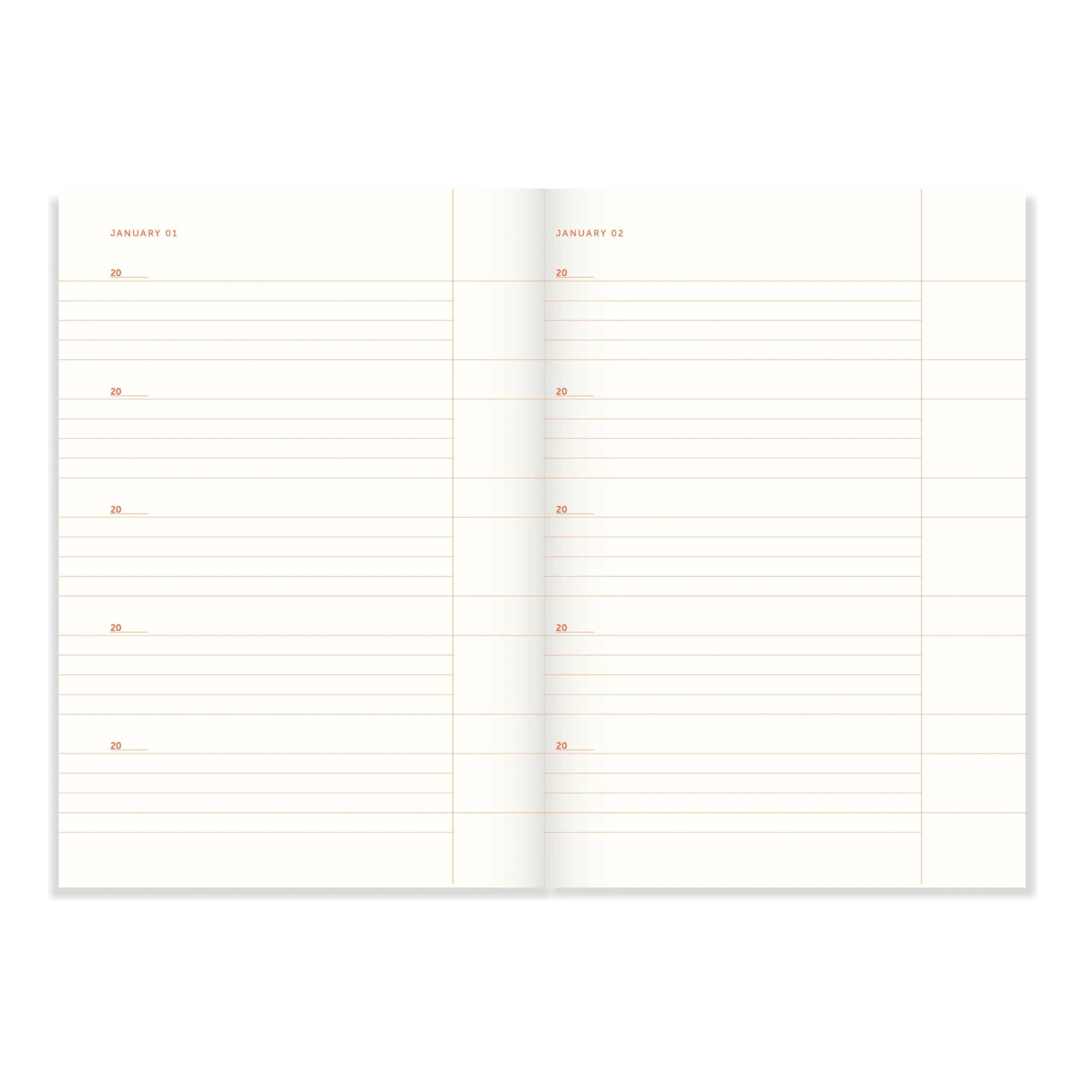 A-Journal Quaderni One line a day - Flow Blue
