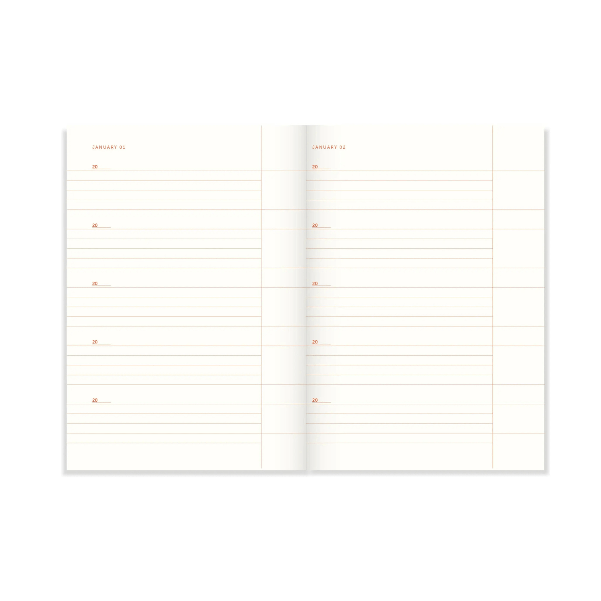 A-Journal Quaderni One line a day - Flow Blue