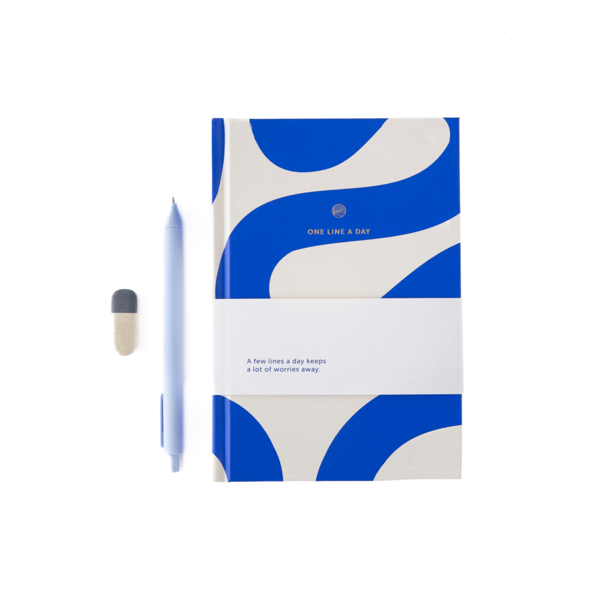 A-Journal Quaderni One line a day - Flow Blue