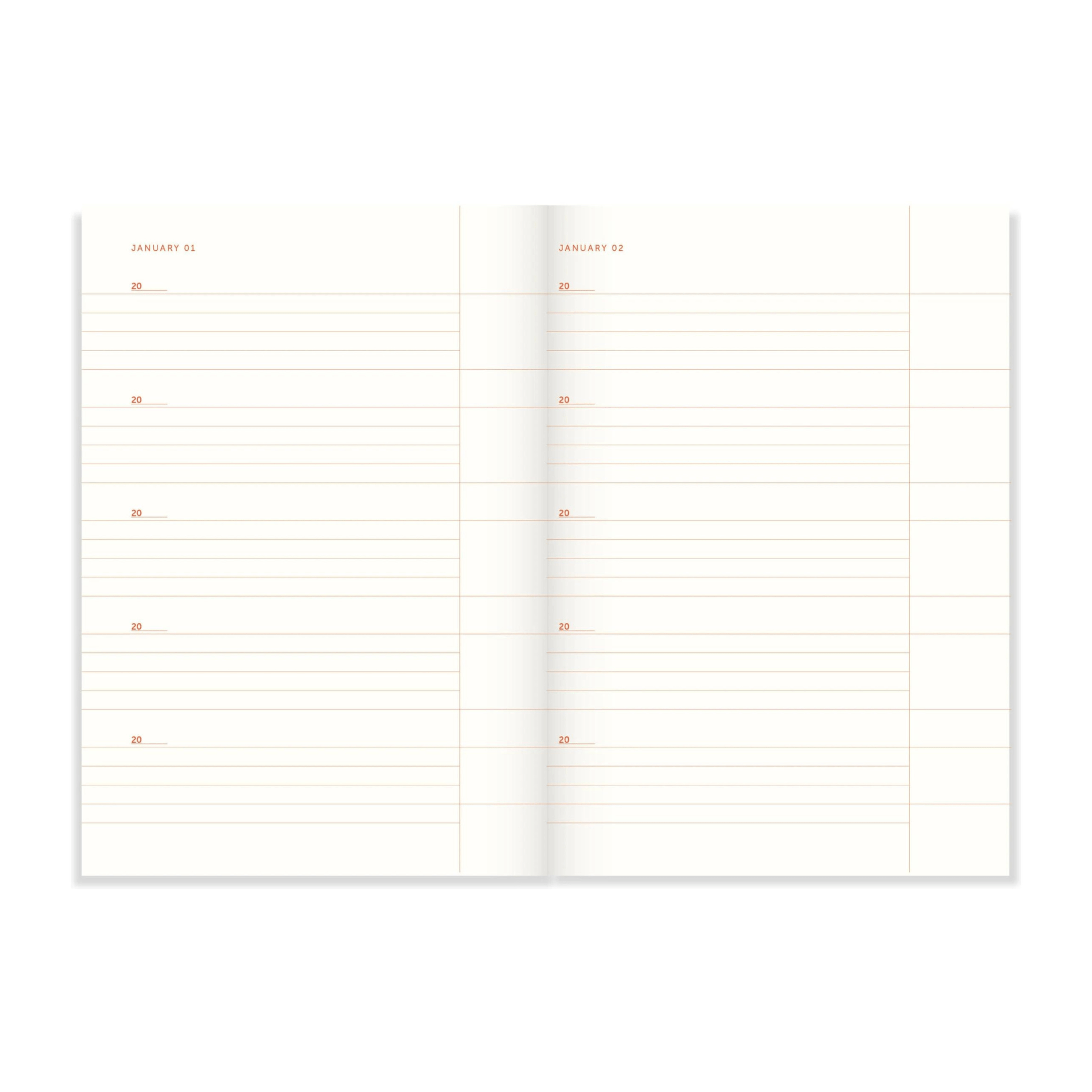 A-Journal Quaderni One line a day - Flow Mint
