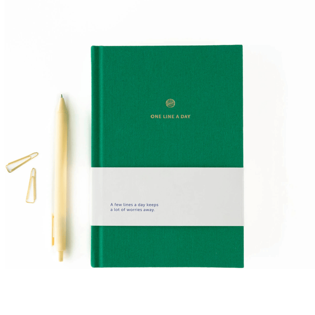 A-Journal Quaderni One line a day Green