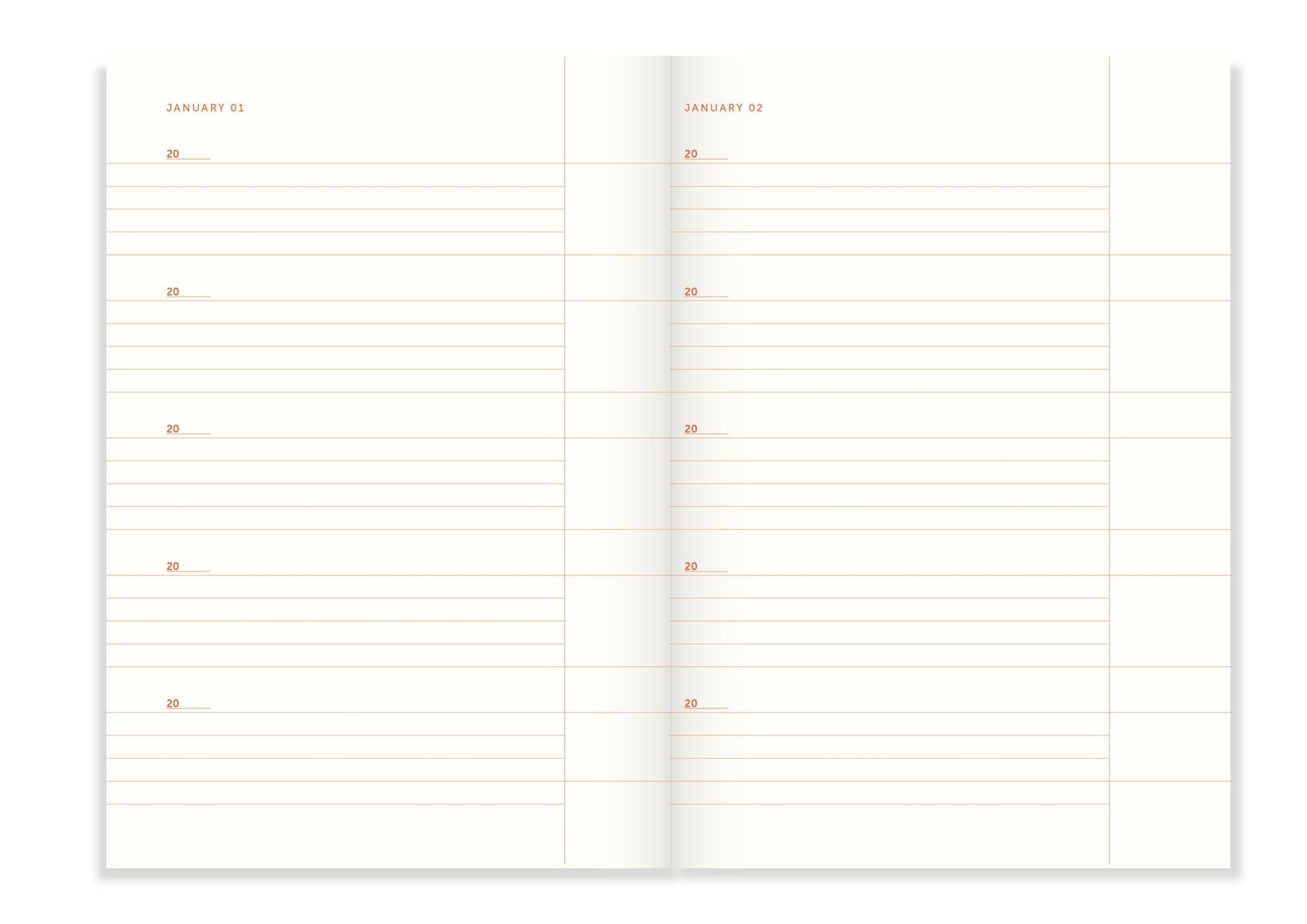 A-Journal Quaderni One line a day - Stripes