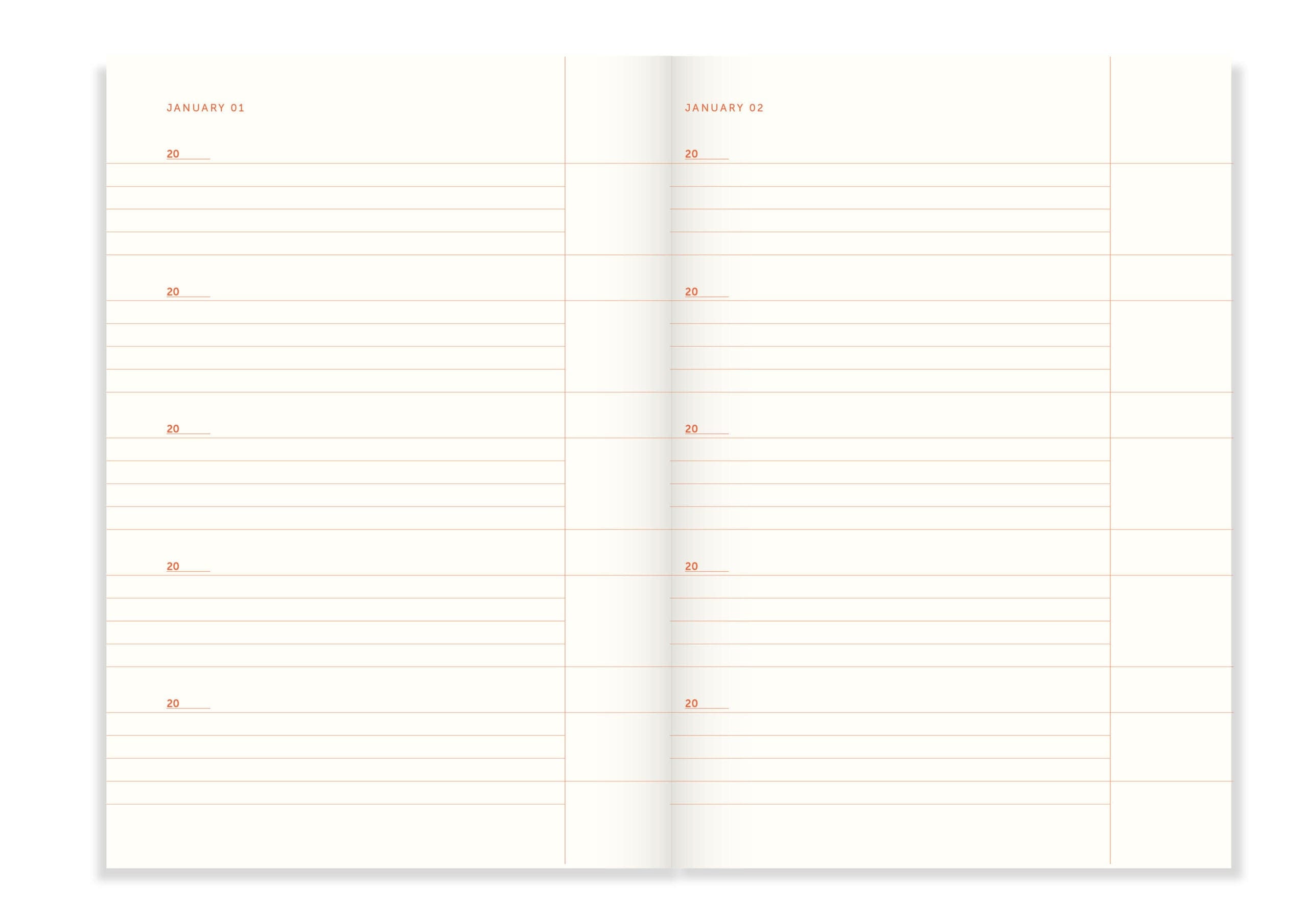 A-Journal Quaderni One line a day - Stripes