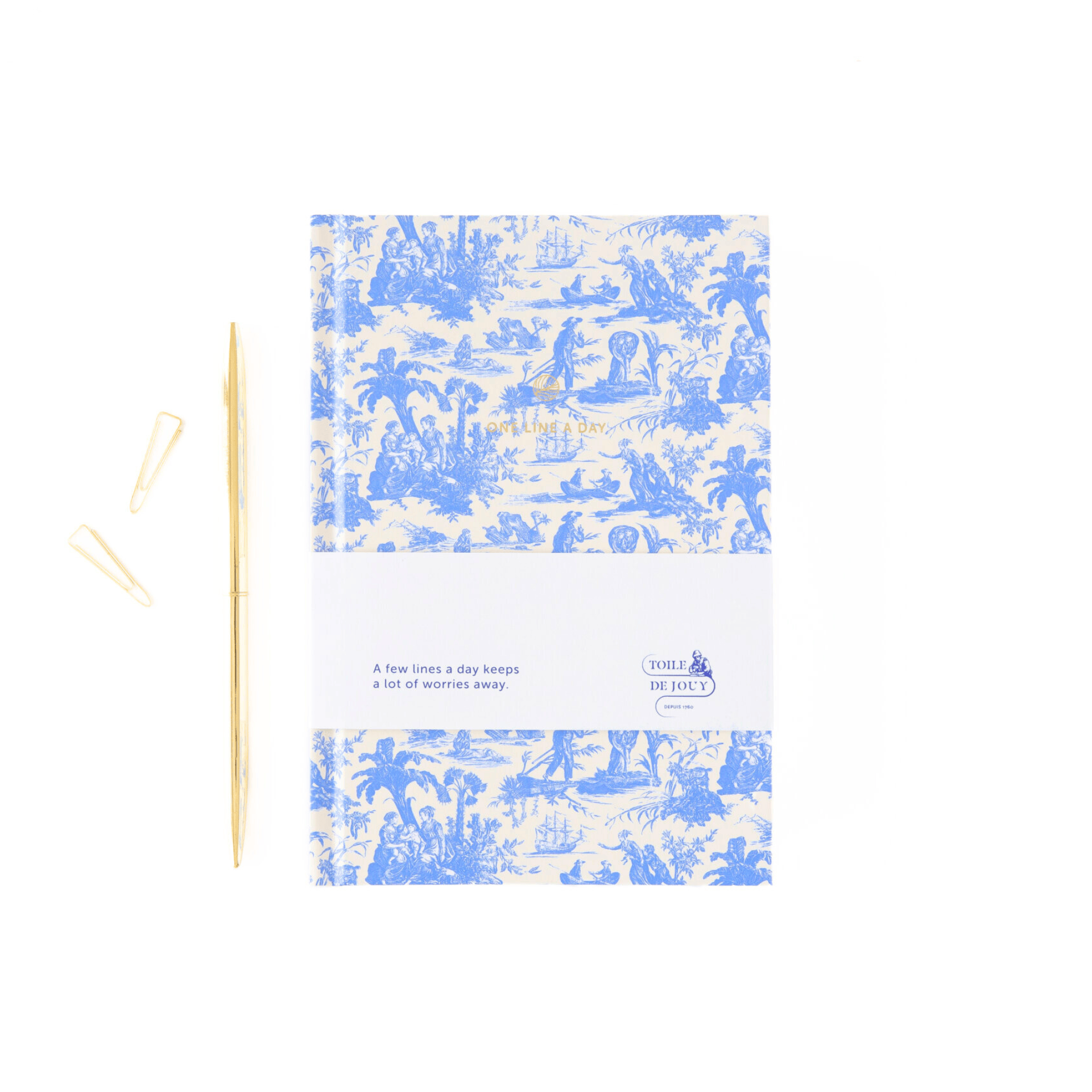 A-Journal Quaderni One line a day - Toile de Jouy