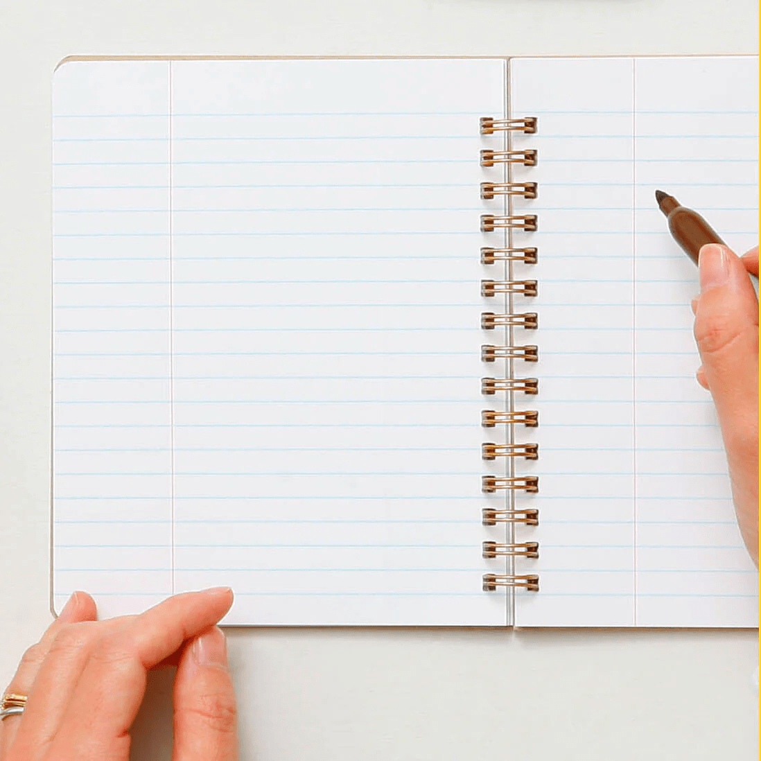 Penco Quaderni Penco Coil Notebook Large - Yellow