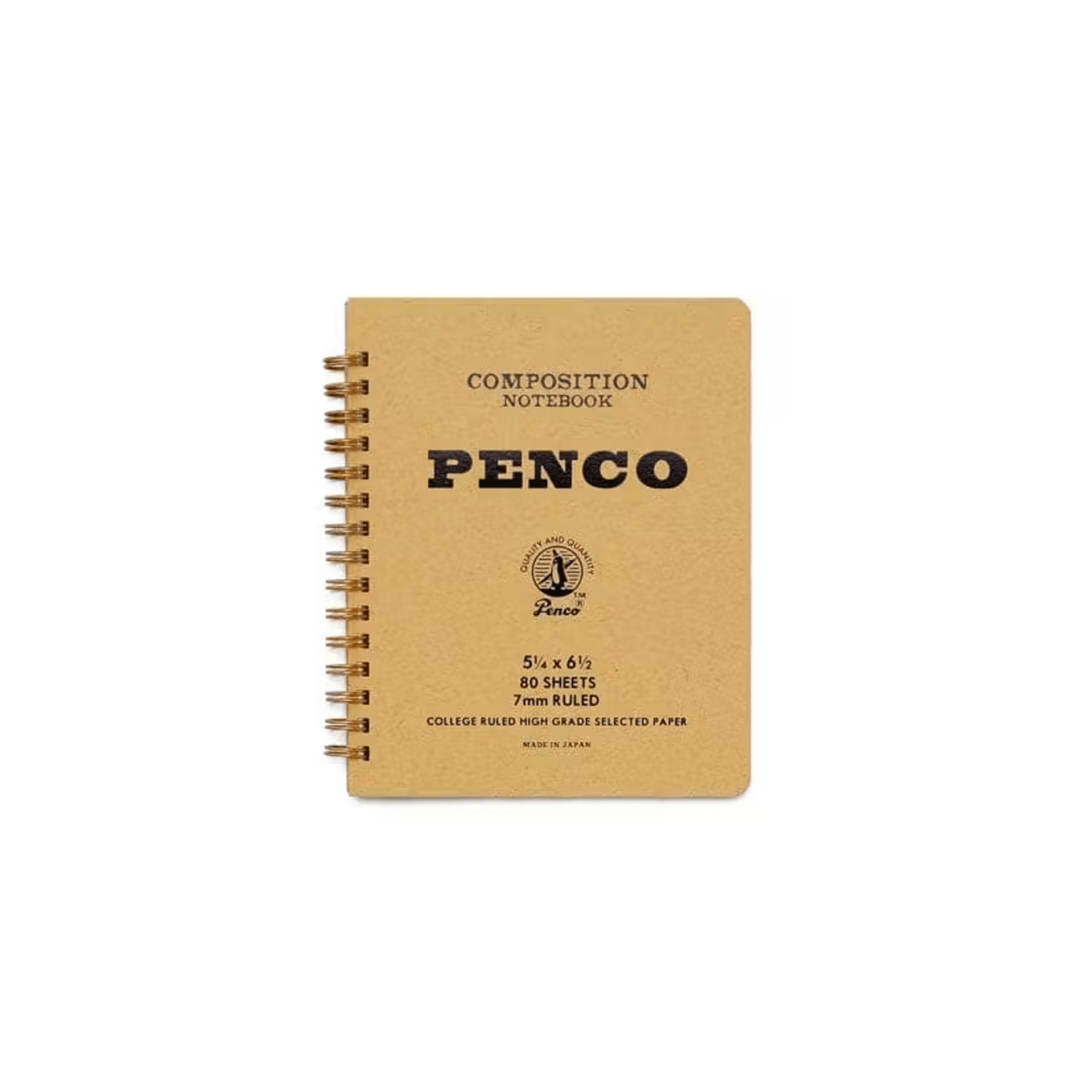 Penco Quaderni Penco Coil Notebook Medium - Natural Craft