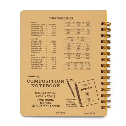 Penco Quaderni Penco Coil Notebook Medium - Natural Craft