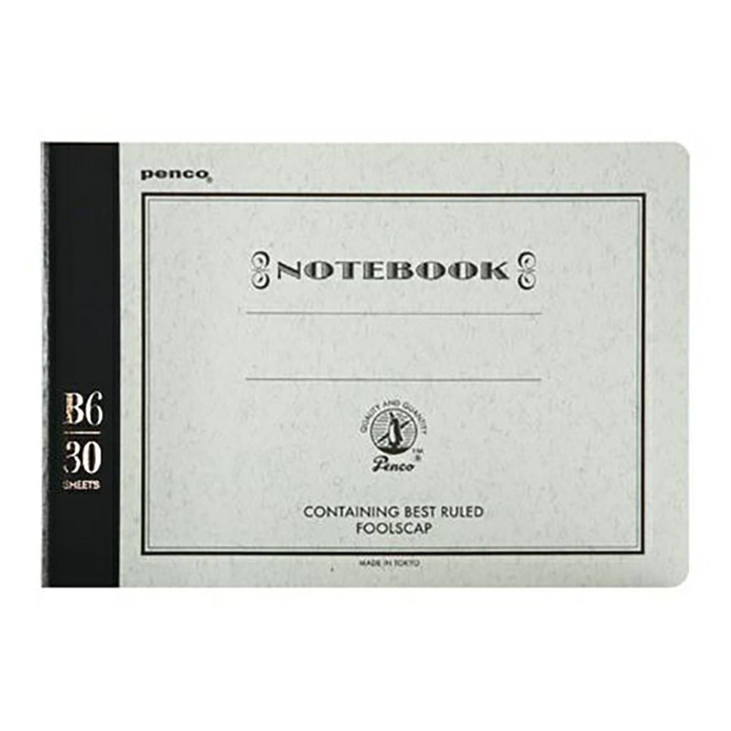Penco Quaderni BLACK Penco Foolscap Notebook B6