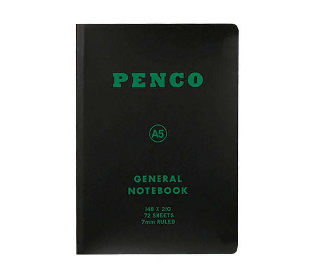 Penco Quaderni BLACK Penco Soft Notebook A5 Ruled