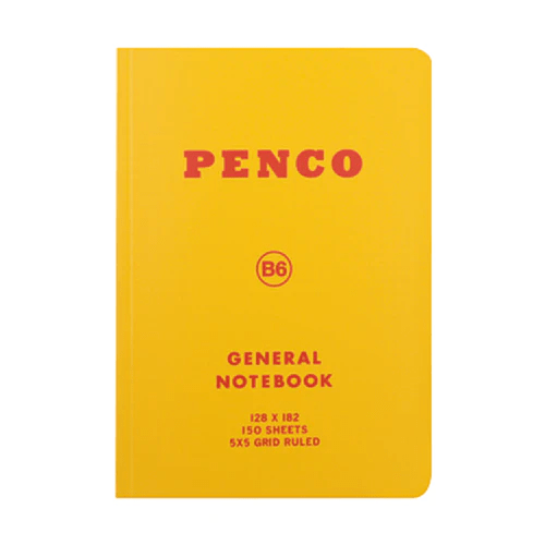 Penco Quaderni YELLOW Penco Soft Notebook B6 Grid
