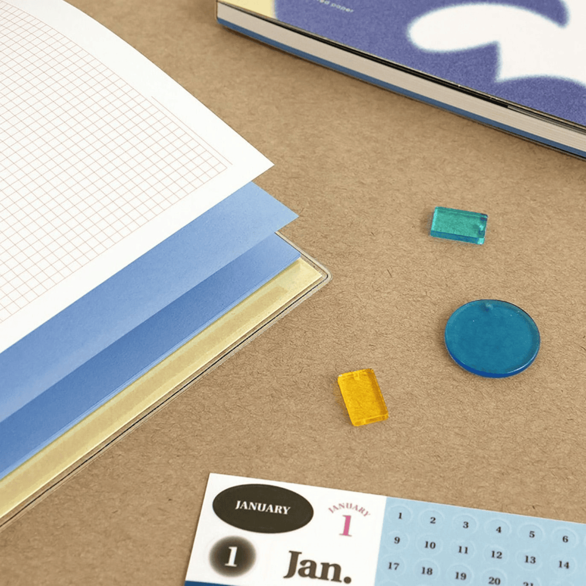 Iconic Quaderni Pigment Notebook - Soft Blue