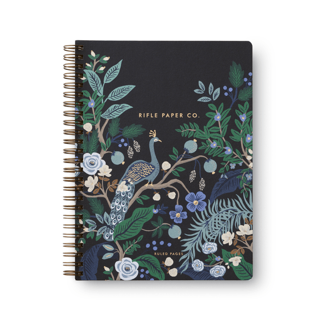 Rifle Paper Quaderni Quaderno a spirale Peacock Rifle Paper