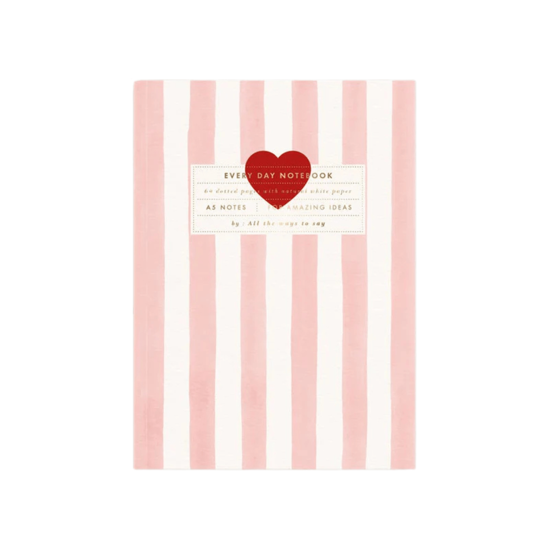 All The Way To Say Quaderni Quaderno Pink Stripes