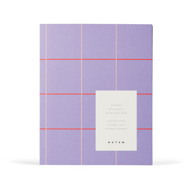 Notem Quaderni Quaderno Uma Medium Lavender Check