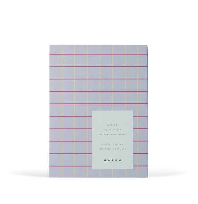 Notem Quaderni Quaderno Uma Small Lavender Check