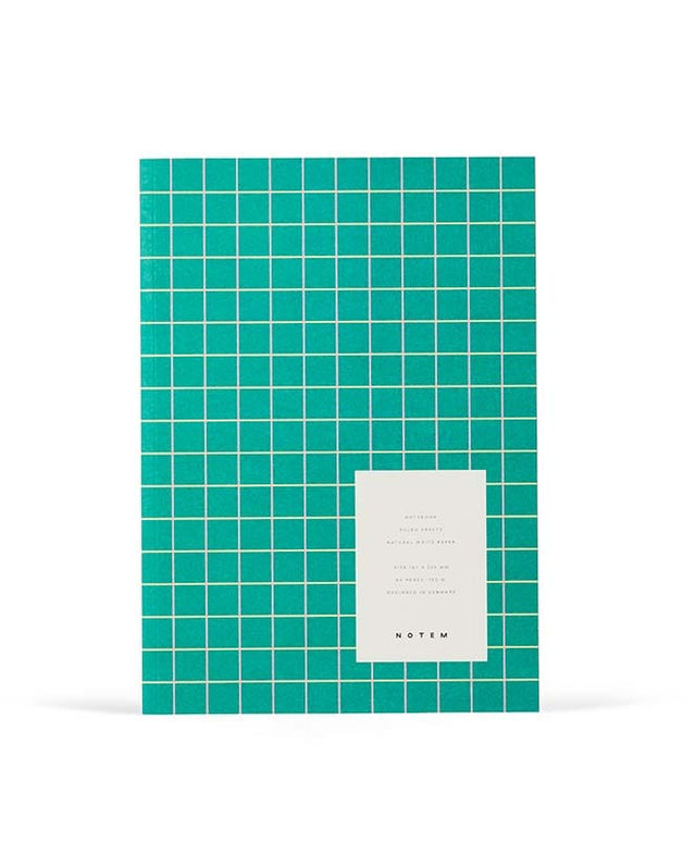 Notem Quaderni Quaderno Vita Medium New Green Grid