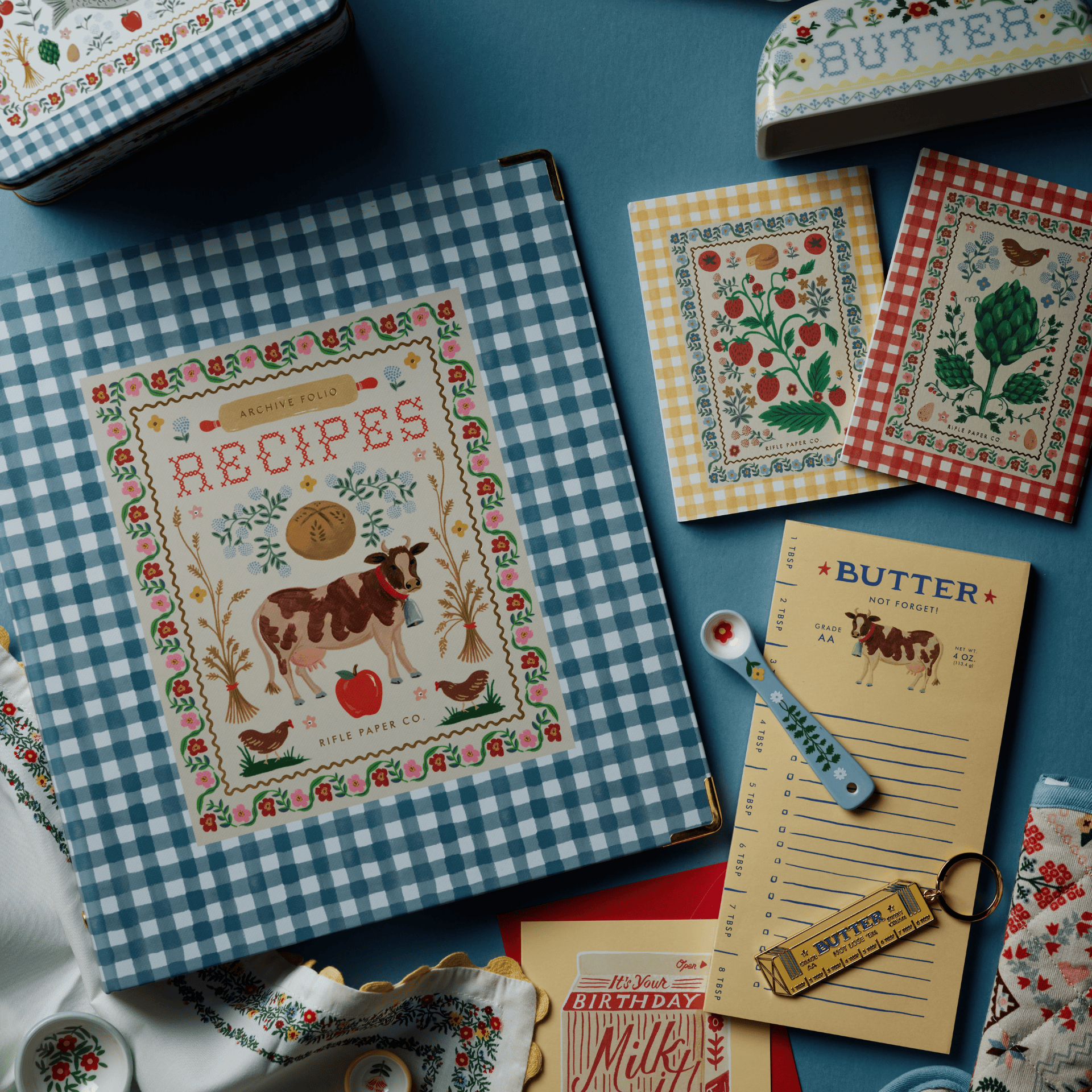 Rifle Paper Quaderni Raccoglitore per ricette Home Sweet Home