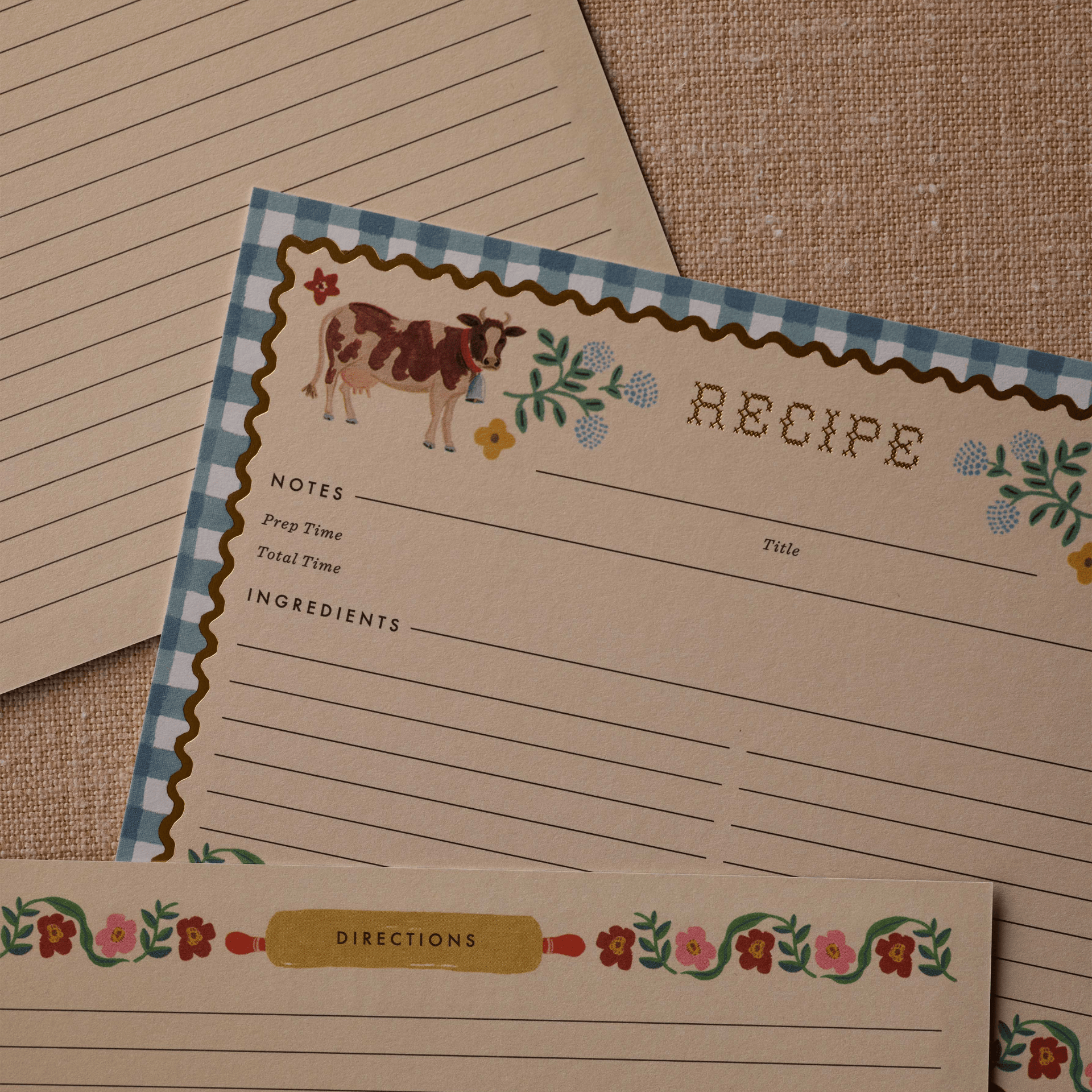 Rifle Paper Quaderni Raccoglitore per ricette Home Sweet Home