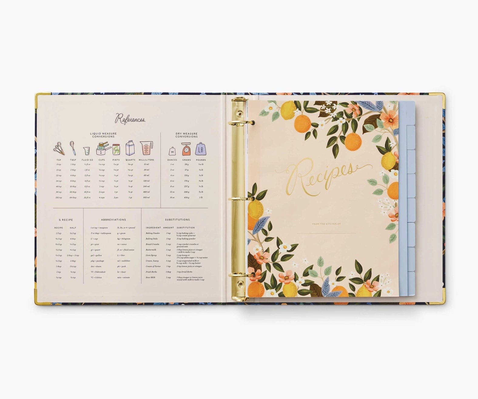 Rifle Paper Quaderni Raccoglitore per ricette Rifle Paper
