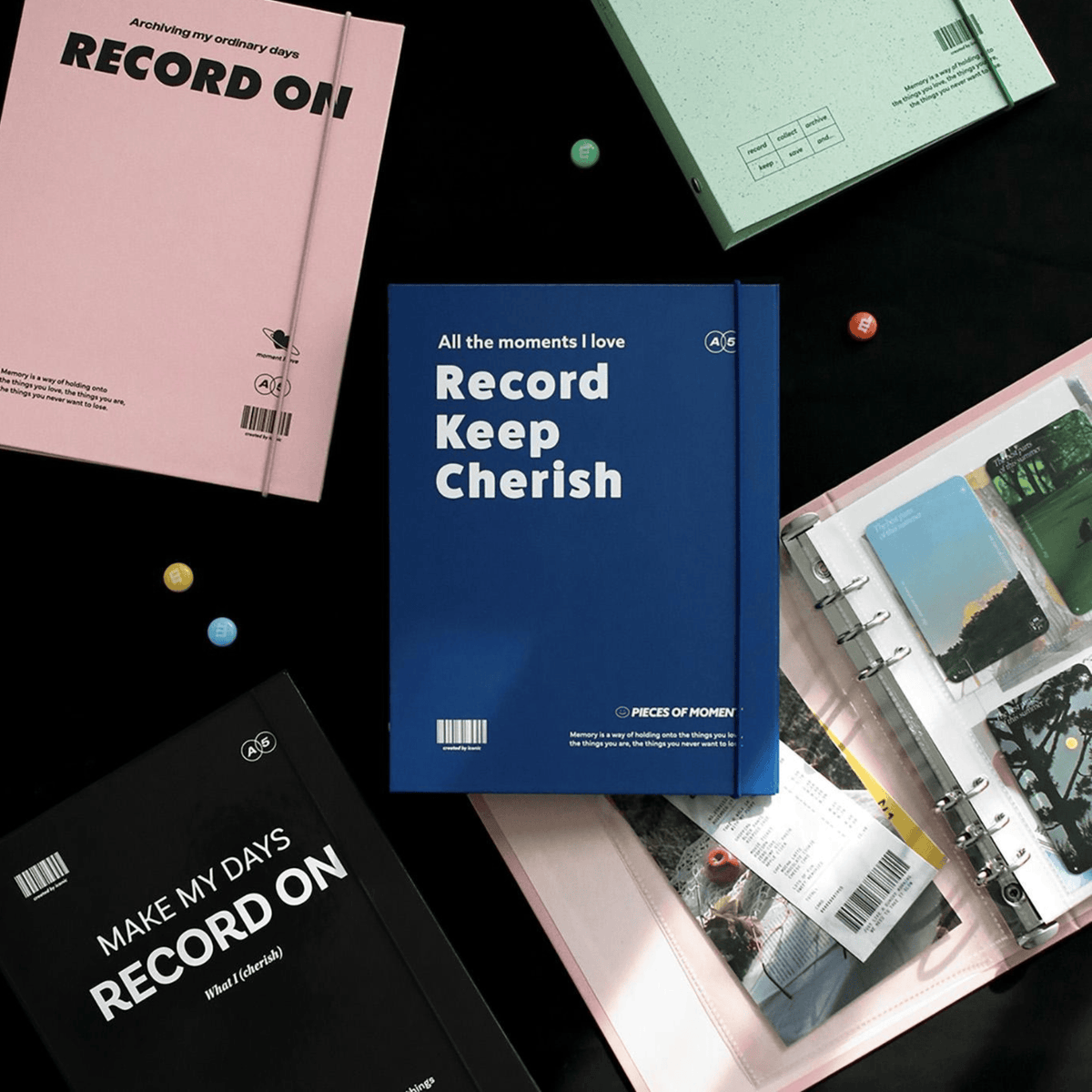 Iconic Quaderni Record On 6 Ring Binder A5