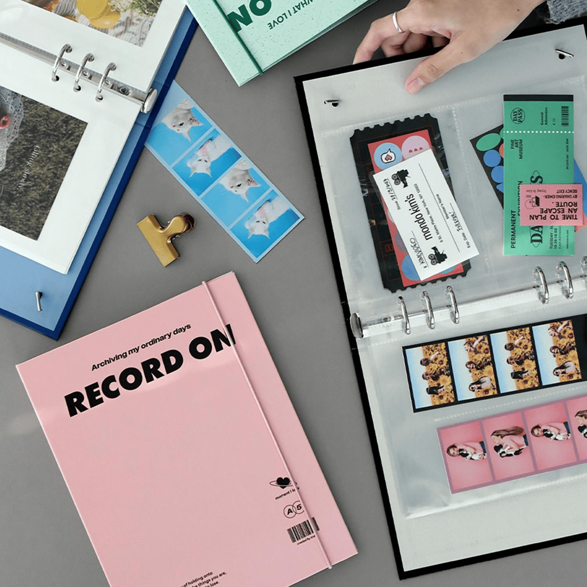 Iconic Quaderni Record On 6 Ring Binder A5