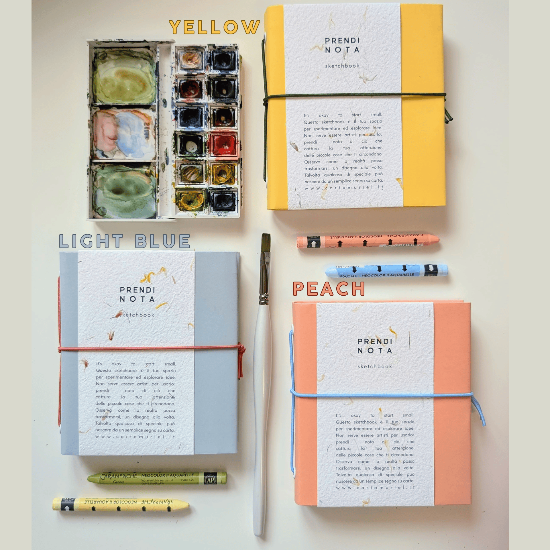 Carta Muriel Quaderni PEACH Sketchbook Prendi Nota