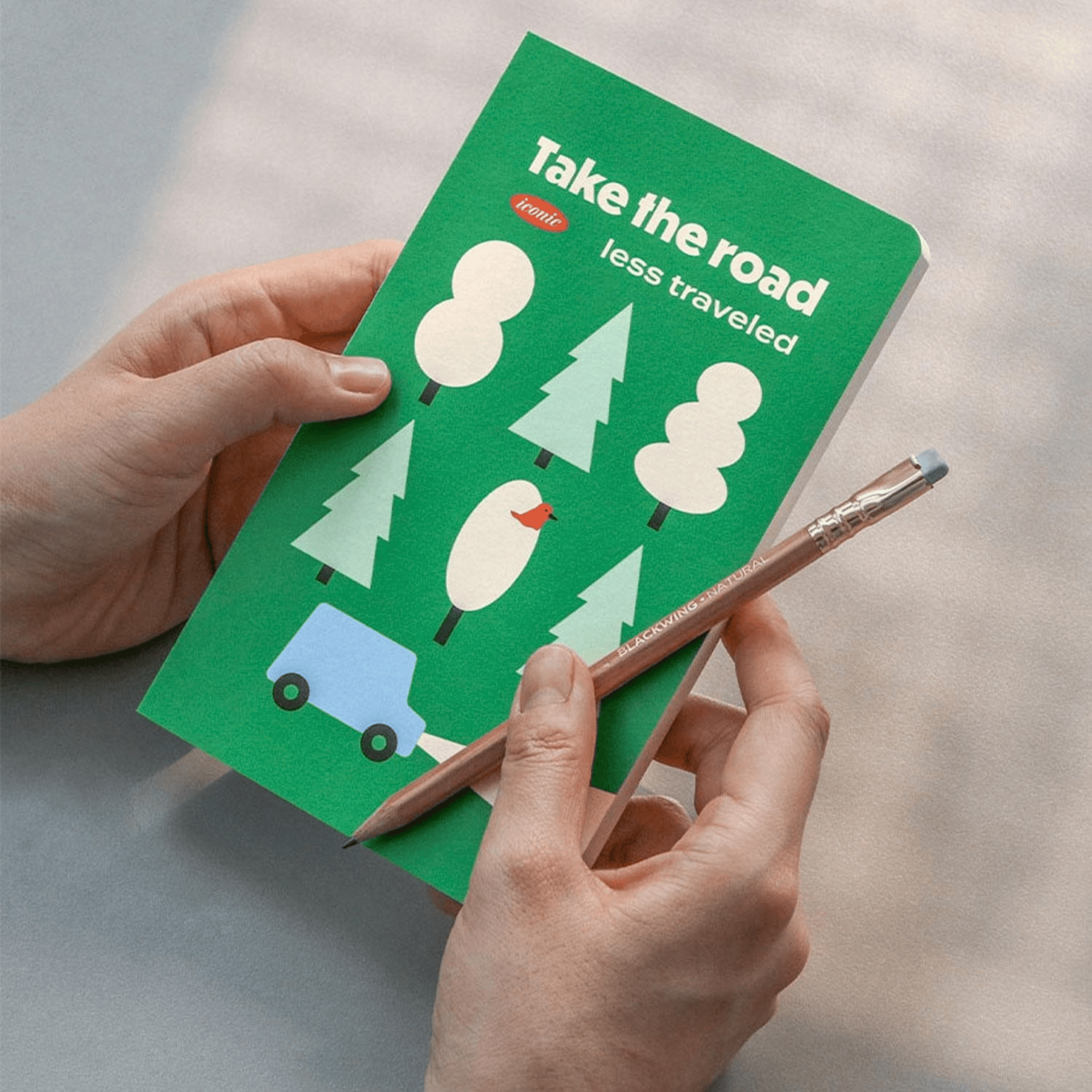 Iconic Quaderni THE ROAD Slow Handy Notebook B6 Grid