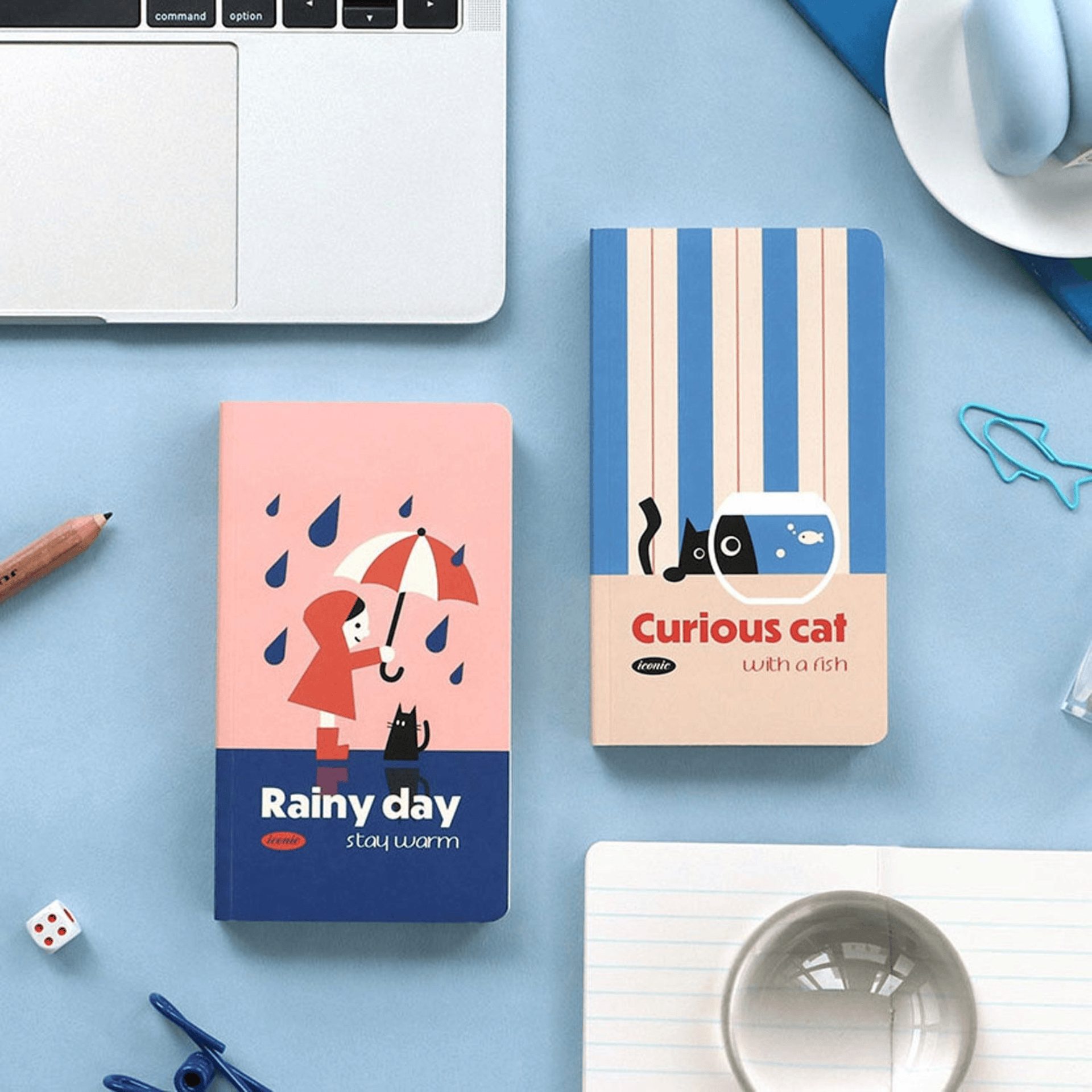 Iconic Quaderni Slow Handy Notebook - Rainy Day