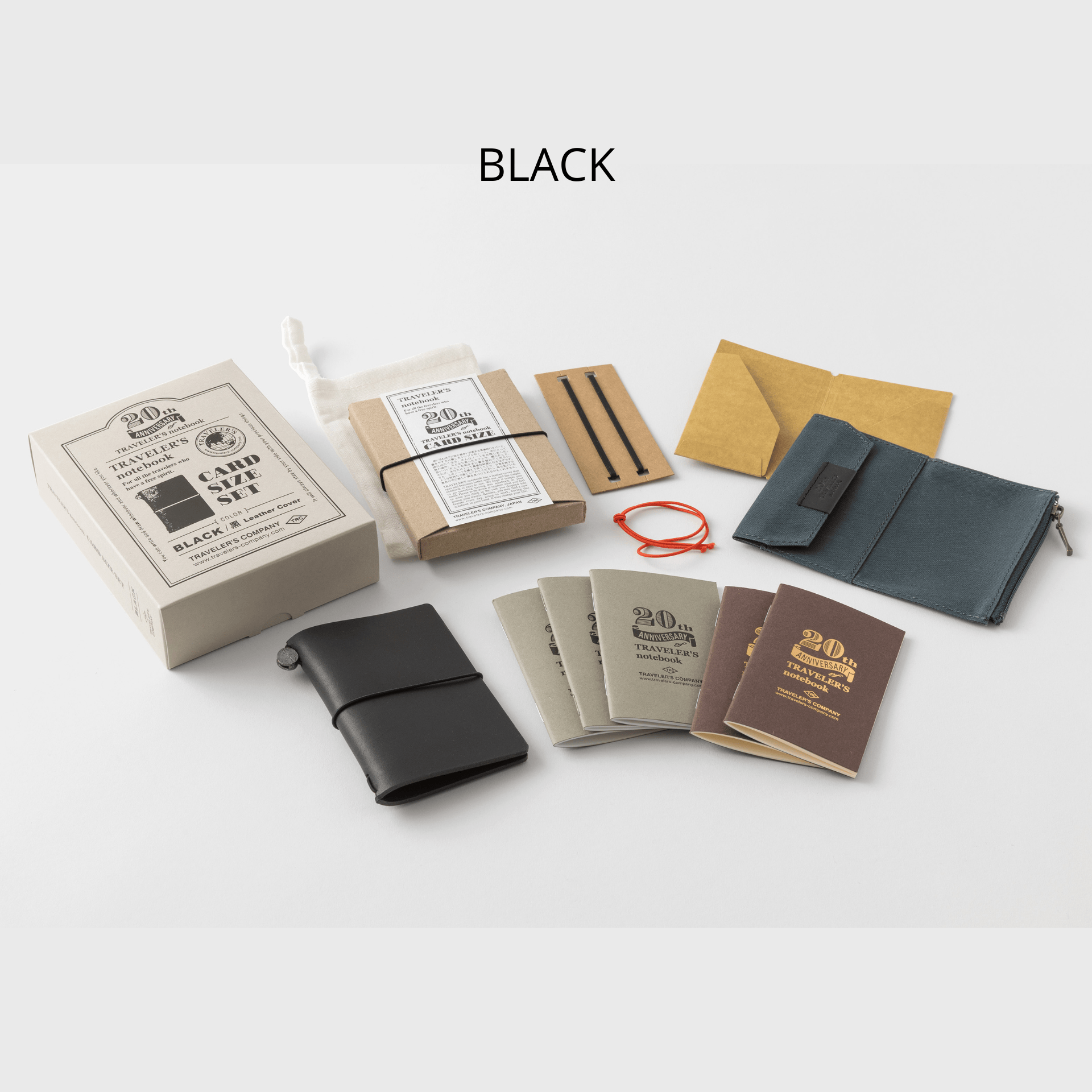 Traveler's Company Japan Quaderni Traveler's Notebook Card Size - 20th Anniversary Edition
