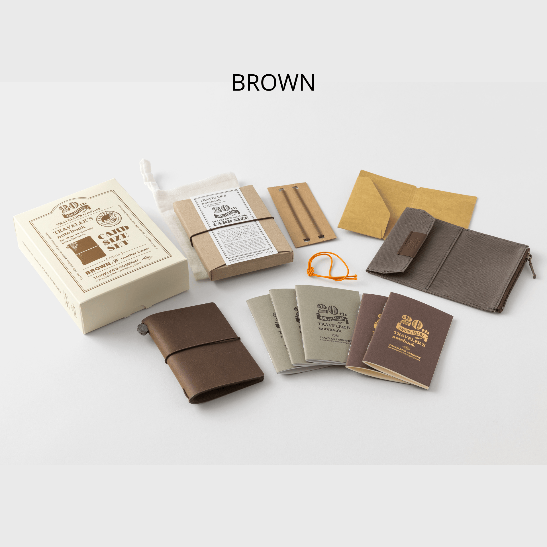 Traveler's Company Japan Quaderni Traveler's Notebook Card Size - 20th Anniversary Edition