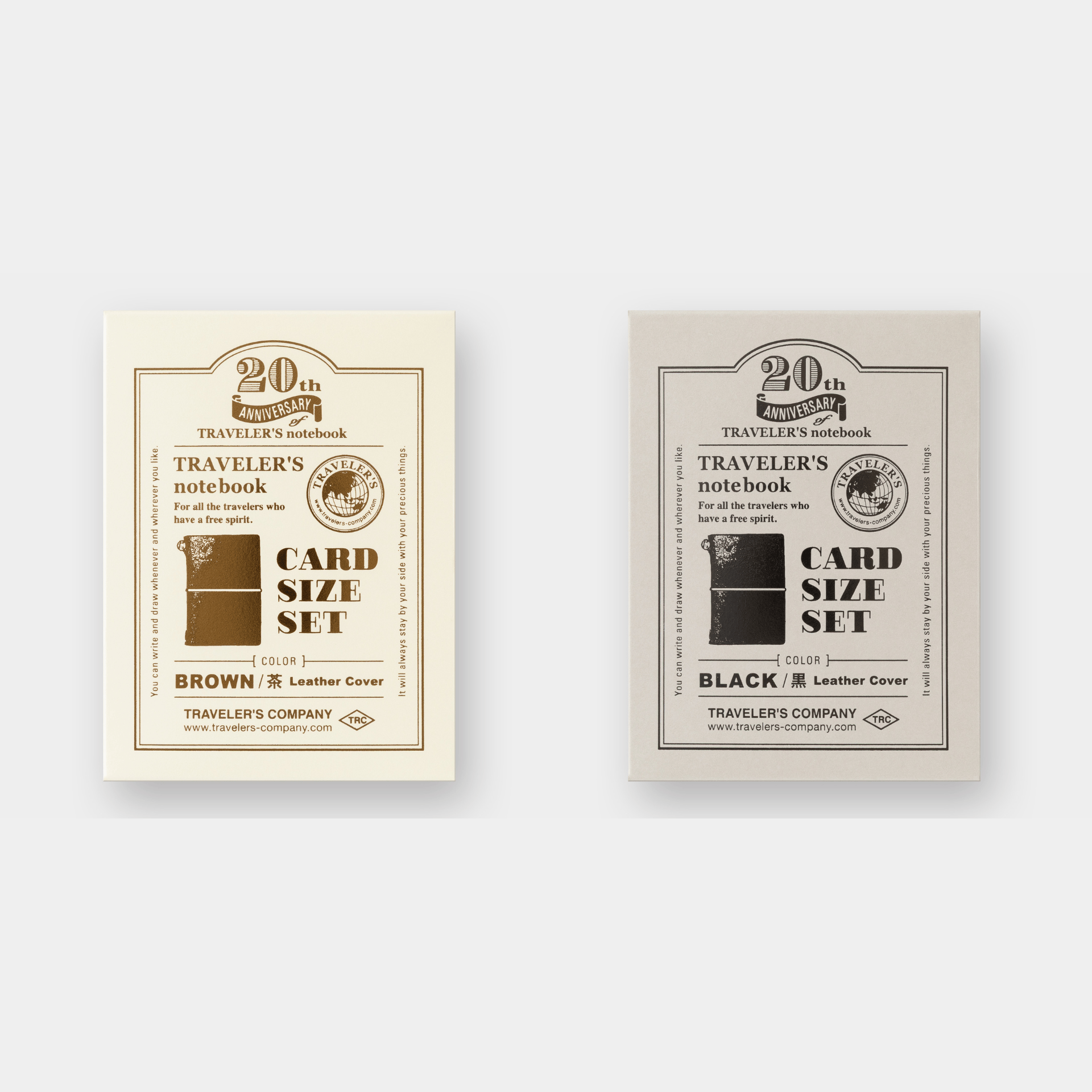 Traveler's Company Japan Quaderni Traveler's Notebook Card Size - 20th Anniversary Edition