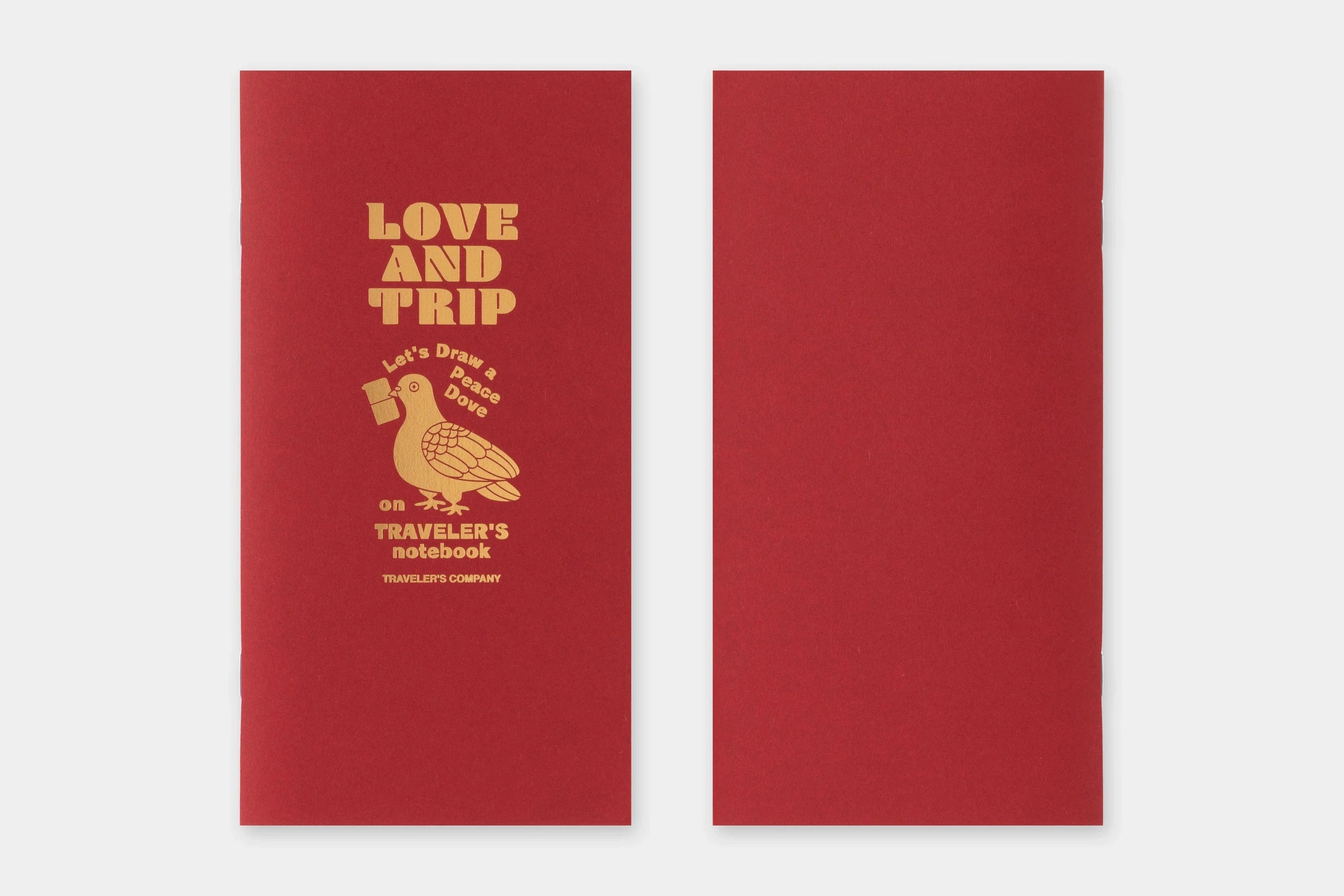 Traveler's Company Japan Quaderni Traveler's Notebook Limited Edition - LOVE AND TRIP