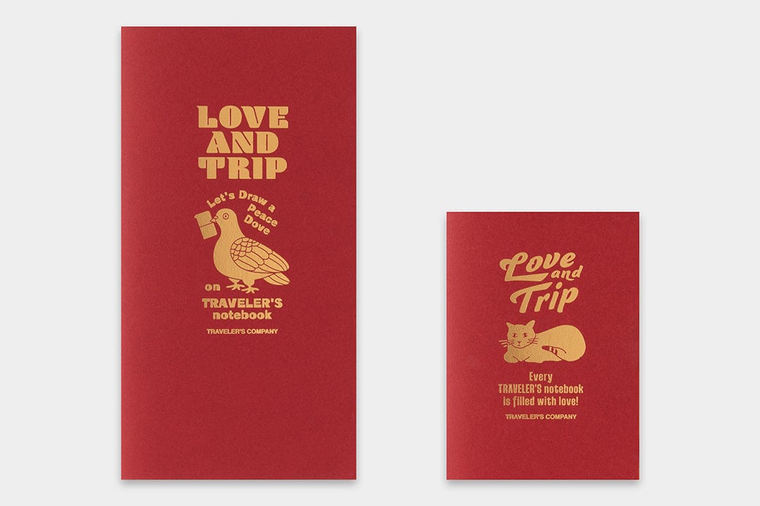 Traveler's Company Japan Quaderni Traveler's Notebook Limited Edition - LOVE AND TRIP