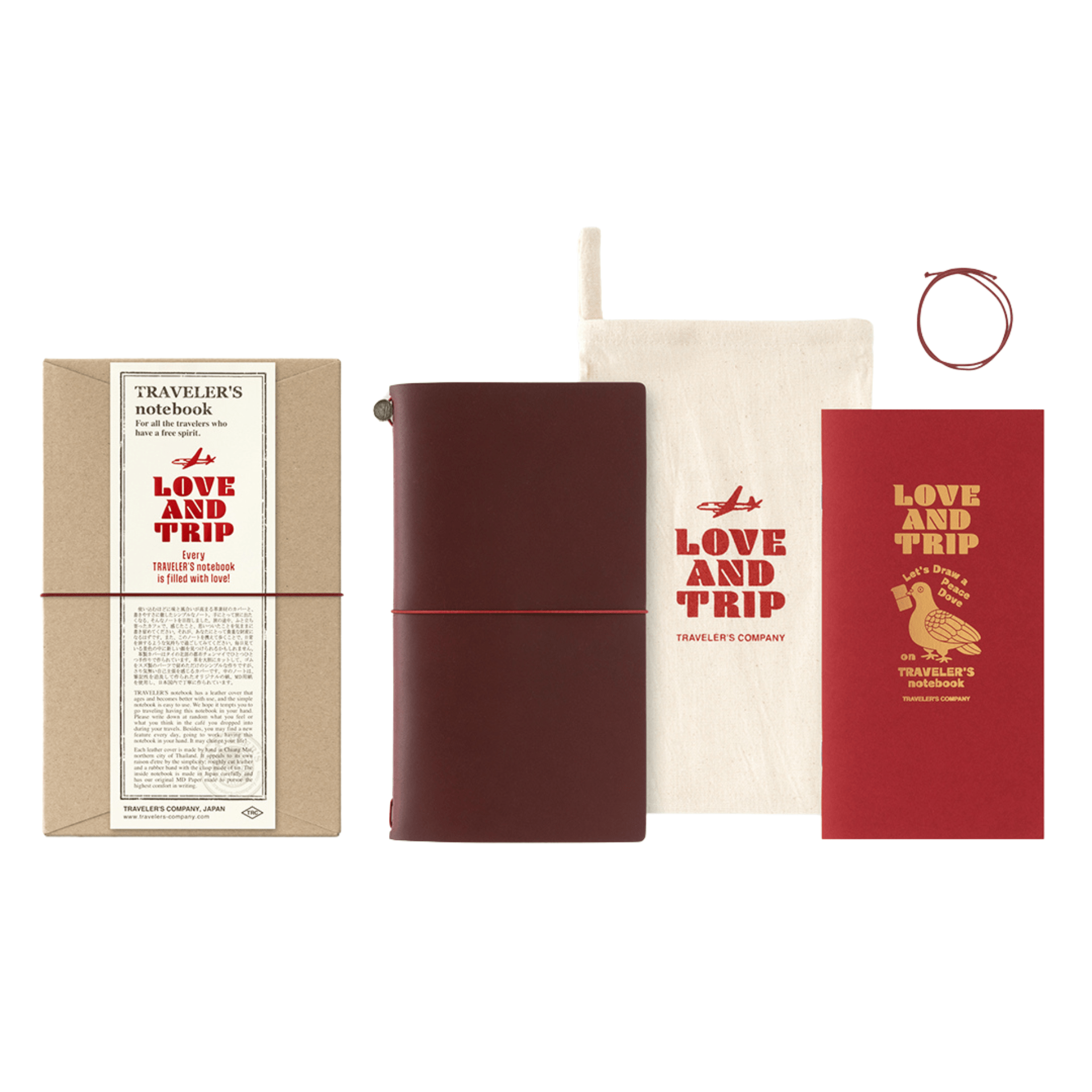 Traveler's Company Japan Quaderni Traveler's Notebook Limited Edition - LOVE AND TRIP