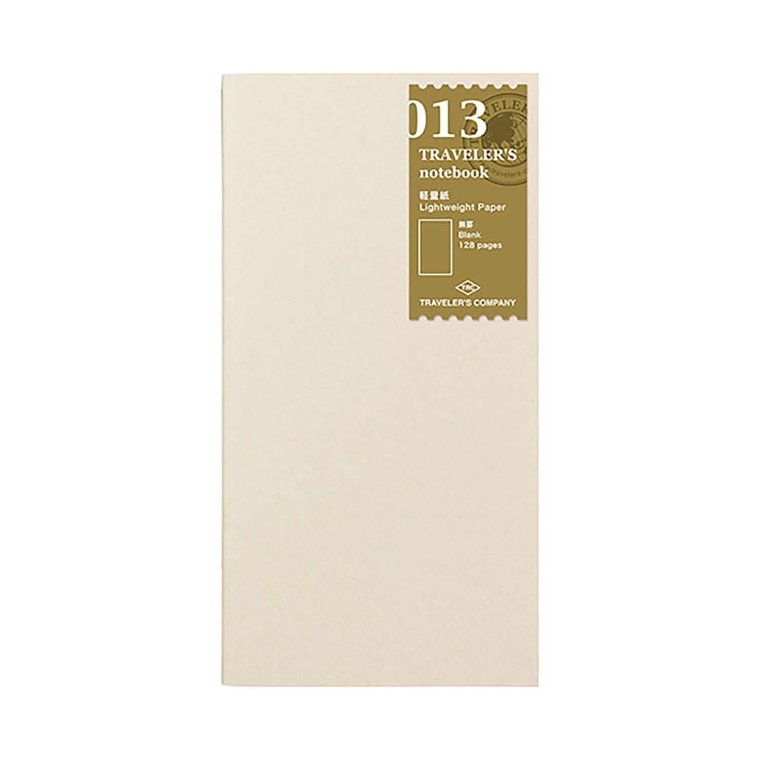 Traveler's Company Japan Quaderni Pagine carta sottile - REFILL n.013 Traveler's Notebook Refill