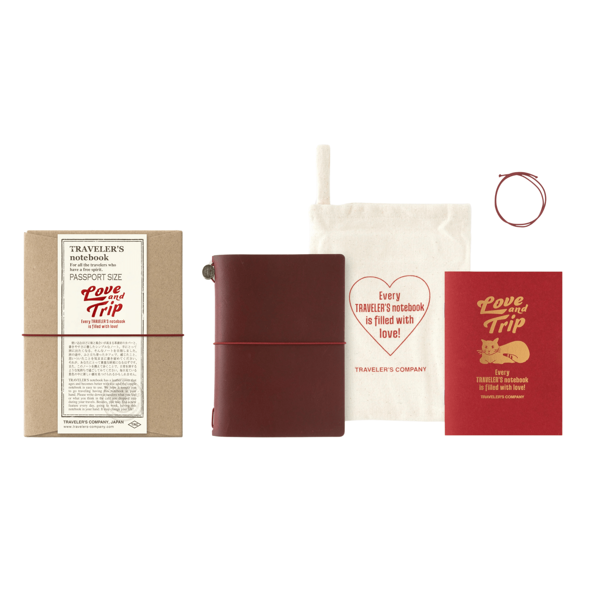 Traveler's Company Japan Quaderni Traveler's Passport Limited Edition - LOVE AND TRIP