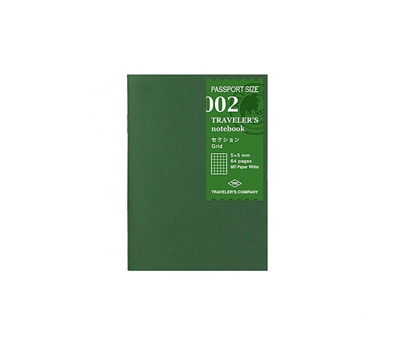 Traveler's Company Japan Quaderni Pagine a quadretti - REFILL n.002 Traveler's Passport Refill