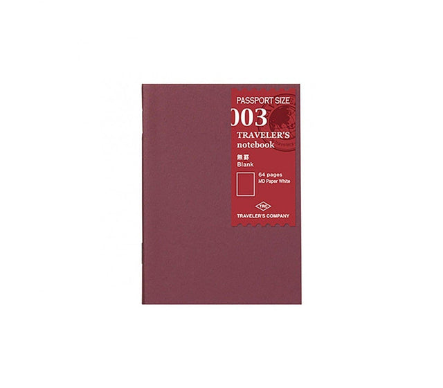 Traveler's Company Japan Quaderni Pagine bianche - REFILL n.003 Traveler's Passport Refill